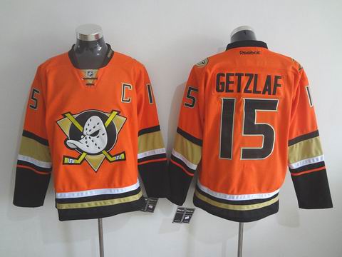 nhl anaheim ducks #15 Getzlaf orange jersey
