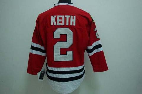 nhl chicago blackhawks #2 keith red