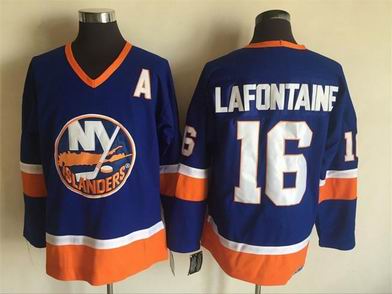 nhl new york islanders #16 Lafontaine blue jersey