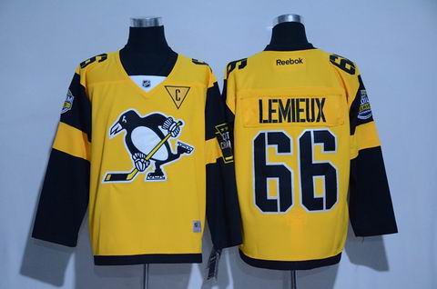 nhl pittsburgh penguins #66 Lemieux 2017 winter classic jersey