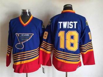 nhl st. louis blues #18 Twist blue jersey