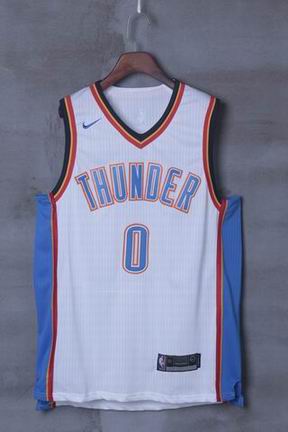 nike NBA Oklahoma City Thunder #0 WESTBROOK white jersey