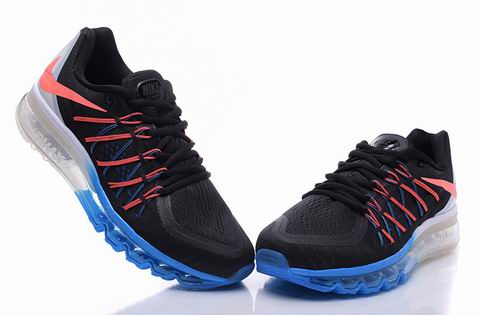 nike air max 2015 shoes black blue white