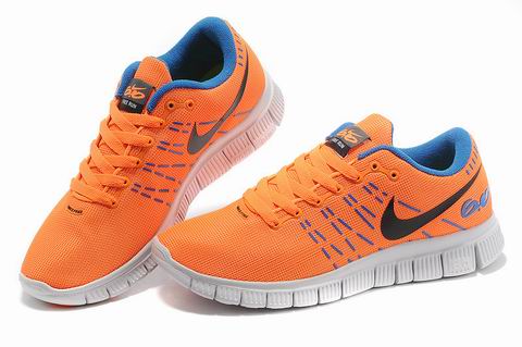 nike free 6.0 run shoes orange blue black