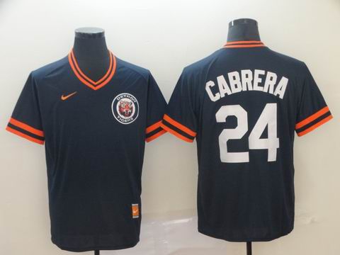 nike mlb Detroit Tigers #24 Cabrera blue jersey