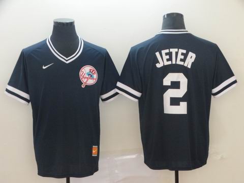 nike mlb new york yankees #2 Jeter blue jersey