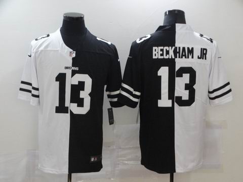 nike nfl Browns #13 BECKHAM JR white black jersey