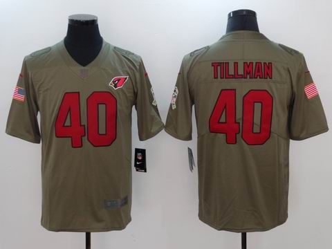 nike nfl Cardinals #40 Tillman Olive Salute To Service Limited Jersey