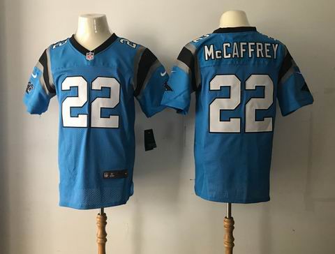 nike nfl Carolina Panthers #22 McCAFFREY blue elite jersey