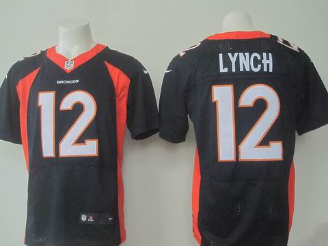 nike nfl Denver Broncos #12 Paxton Lynch blue elite jersey