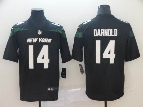 nike nfl Jets #14 Darnold Vapor Untouchable limited black jersey