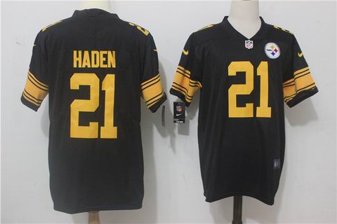 nike nfl Pittsburgh Steelers #21 Haden black rush limited jersey