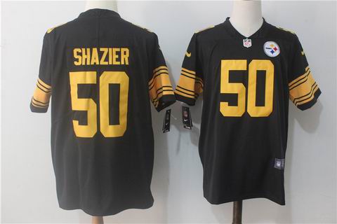 nike nfl Pittsburgh Steelers #50 shazier black rush limited jersey