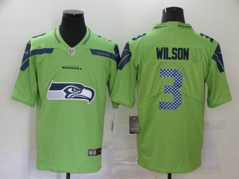 nike nfl Seahawks #3 wilson green big logo fashion jersey