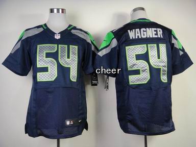 nike nfl Seattle Seahawks #54 Wagner Blue elite jersy