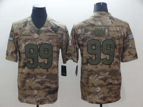 nike nfl Texans #99 Watt Camo Salute To Service limited jersey