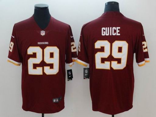 nike nfl Washington Redskins #29 Derrius Guice Burgundy rush II limited jersey