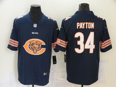 nike nfl bears #34 Payton blue big logo fashion jersey