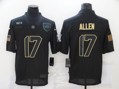 nike nfl bills #17 ALLEN black solute to service jersey
