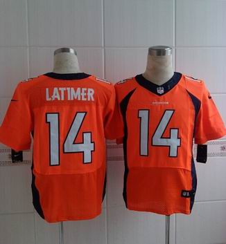 nike nfl broncos #14 Latimer orange elite jersey
