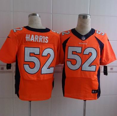 nike nfl broncos #52 Harris orange elite jersey