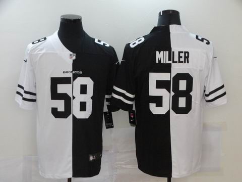 nike nfl broncos #58 MILLER white black jersey