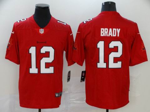 nike nfl buccaneers #12 brady red vapor jersey