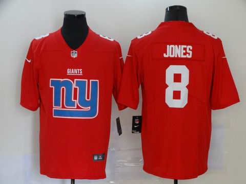 nike nfl giants #8 Jones red big logo fashion jersey