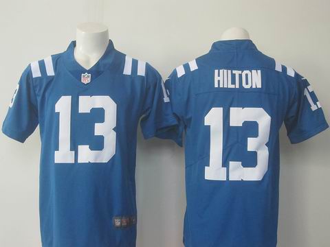 nike nfl indianapolis colts #13 Hilton blue rush limited jersey