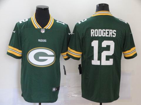 nike nfl packers #12 RODGERS green big logo fashion jersey