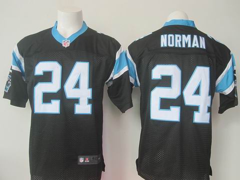 nike nfl panthers #24 Norman black elite jersey