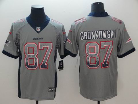 nike nfl patriots #87 Gronkowski drift fashion rush jersey