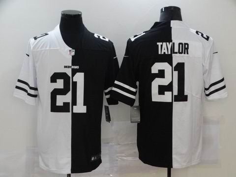 nike nfl redskins #21 TAYLOR white black jersey