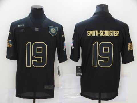 nike nfl steelers #19 Smith-Schuster black solute to service
