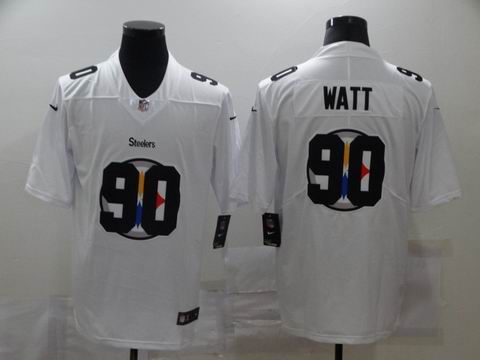 nike nfl steelers #90 WATT white shadow jersey