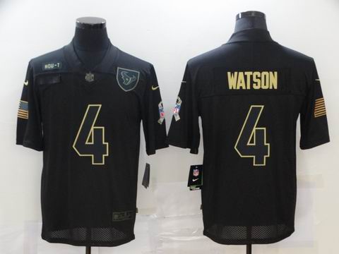 nike nfl texans #4 WATSON black solute to service jersey