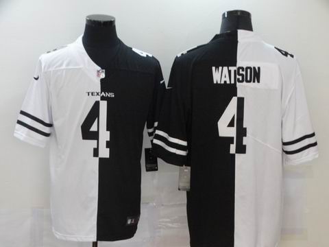 nike nfl texans #4 WATSON white black jersey