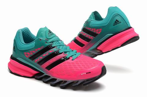 women Adidas Springblade II shoes pink green