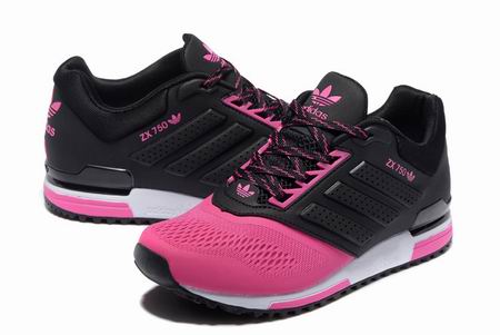 women Adidas ZX750 shoes black pink