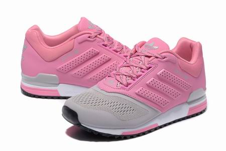 women Adidas ZX750 shoes pink grey