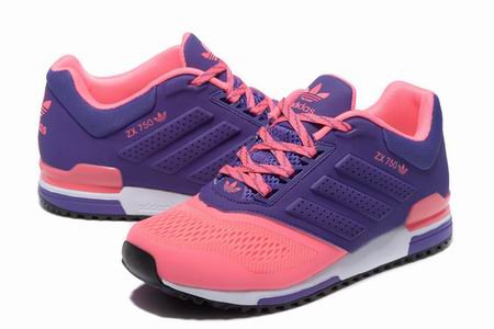 women Adidas ZX750 shoes purple pink