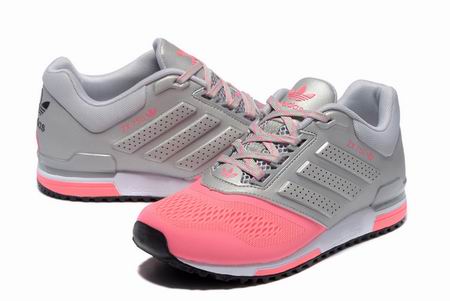 women Adidas ZX750 shoes silver pink
