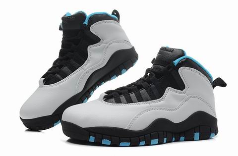 women Air Jordan 10 shoes white black blue