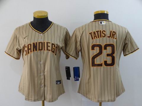 women MLB San Diego Padres #23 TATIS JR. game jersey