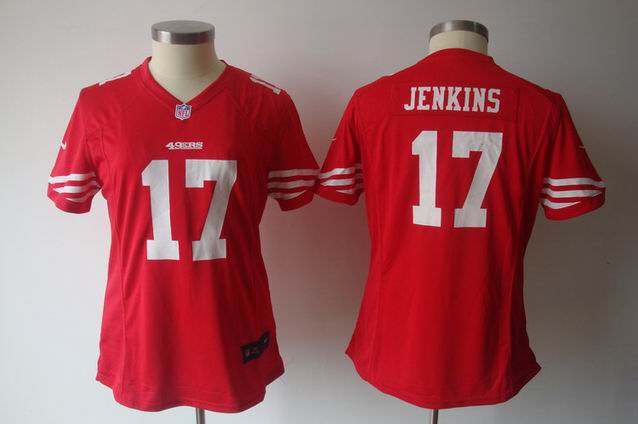 women Nike NFL 49ers 17 Jenkins red Game Jersey