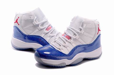women air jordan 11 retro shoes white blue