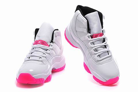 women air jordan 11 retro shoes white pink