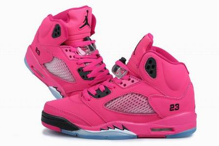 women air jordan 5 shoes pink