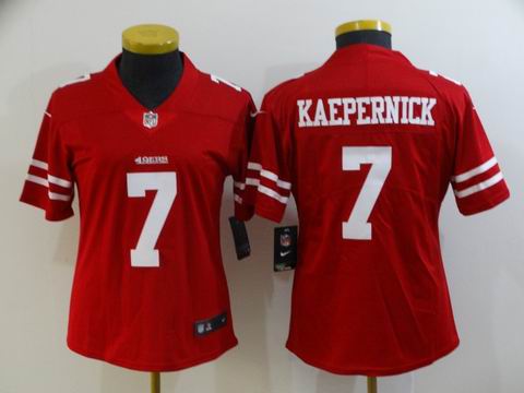 women nfl 49ers #7 KAEPERNICK red vapor untouchable jersey