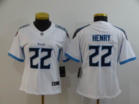 women nfl titans #22 Henry white jersey